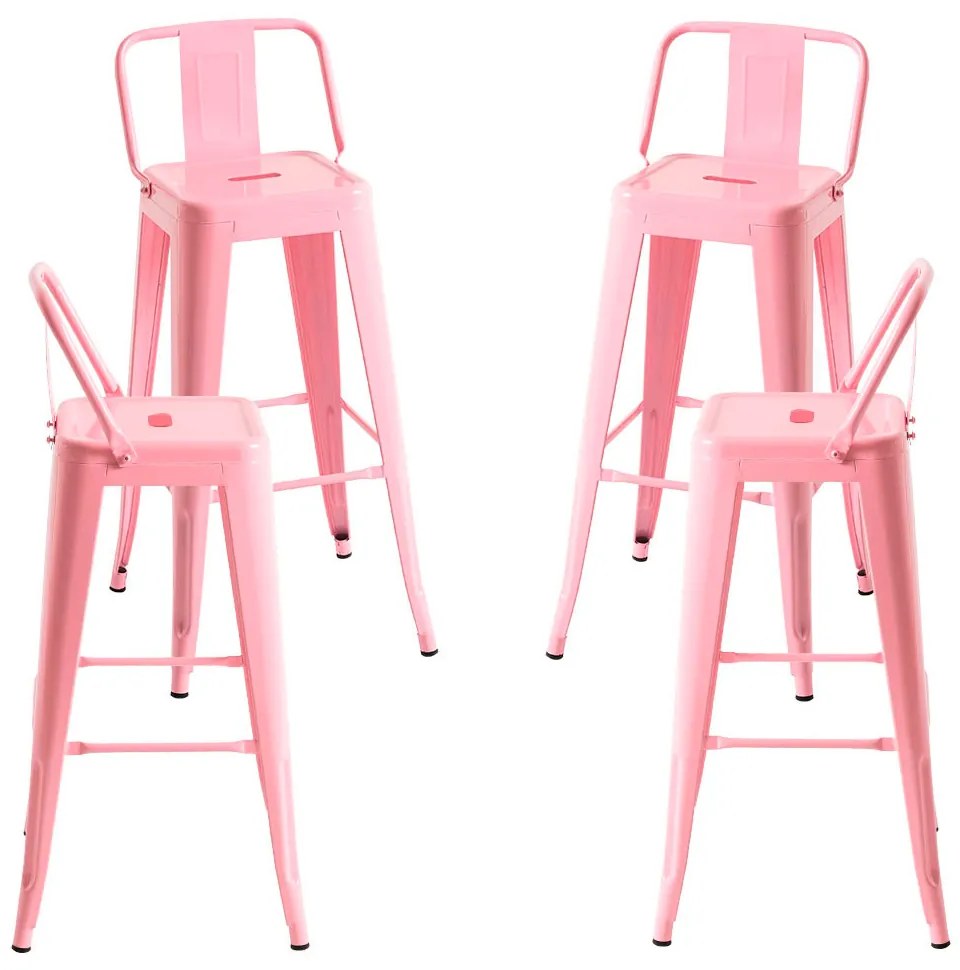 Set 4 Krukken Torix Rugleuning