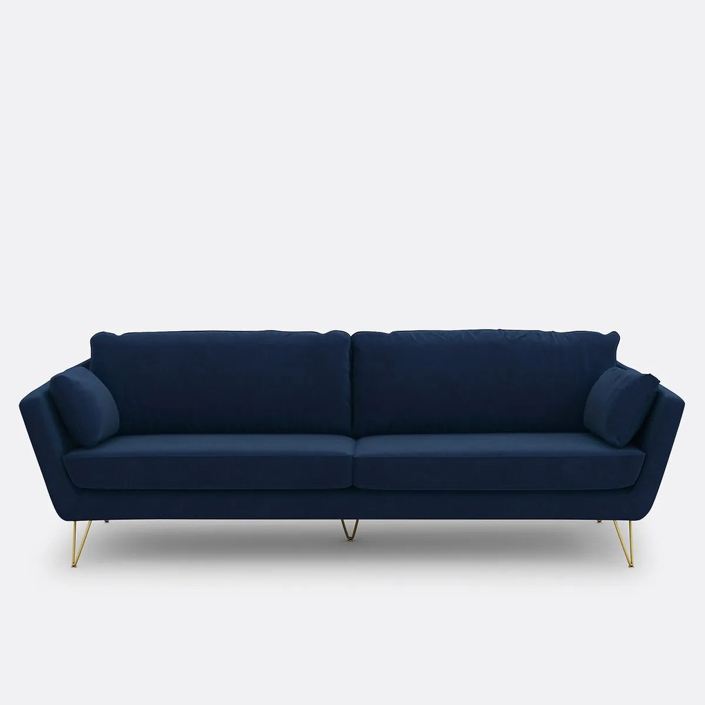 3, 4 of 5-zitsbank van fluweel, Topim