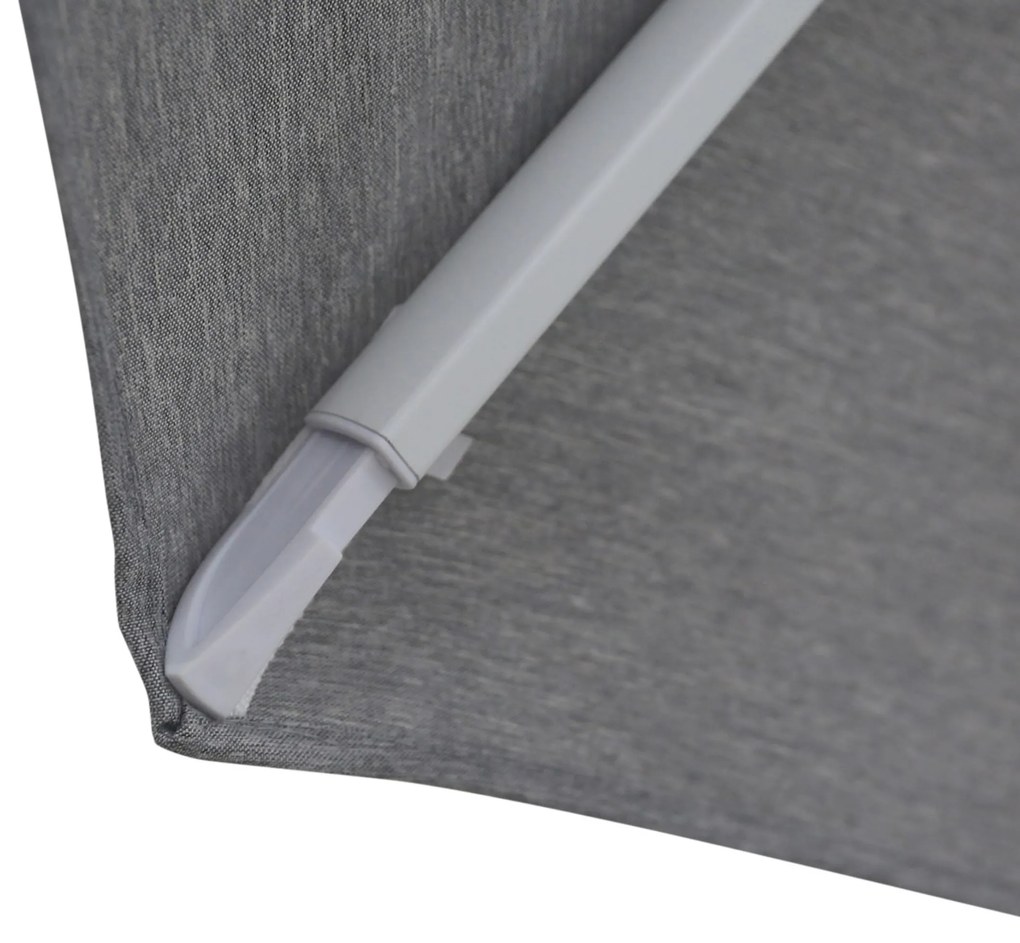Zweefparasol 3.5m S2 Excellent (excl. voet) Grijs-antraciet Camello Luna