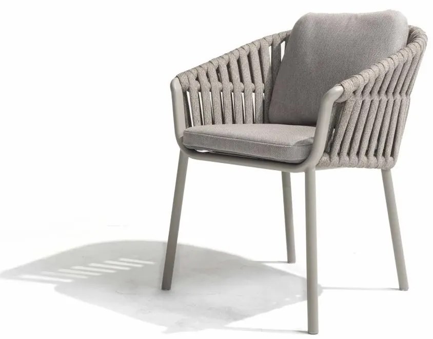 Taste by 4 Seasons Owen tuinset Cloud met Donato tuintafel met geprint keramisch blad Ø 160 cm Sale Tuinset antraciet weerbestendig