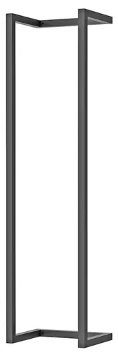 Fortifura Calvi Handdoekrek - 95x25x20cm - Geborsteld Gunmetal PVD 33768-96849