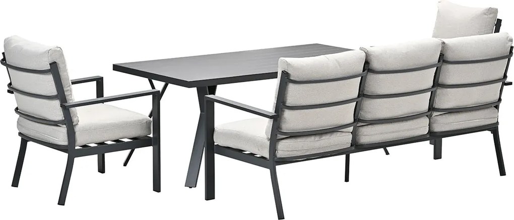 Garden Impressions Senja lounge dining set 4-delig - desert sand