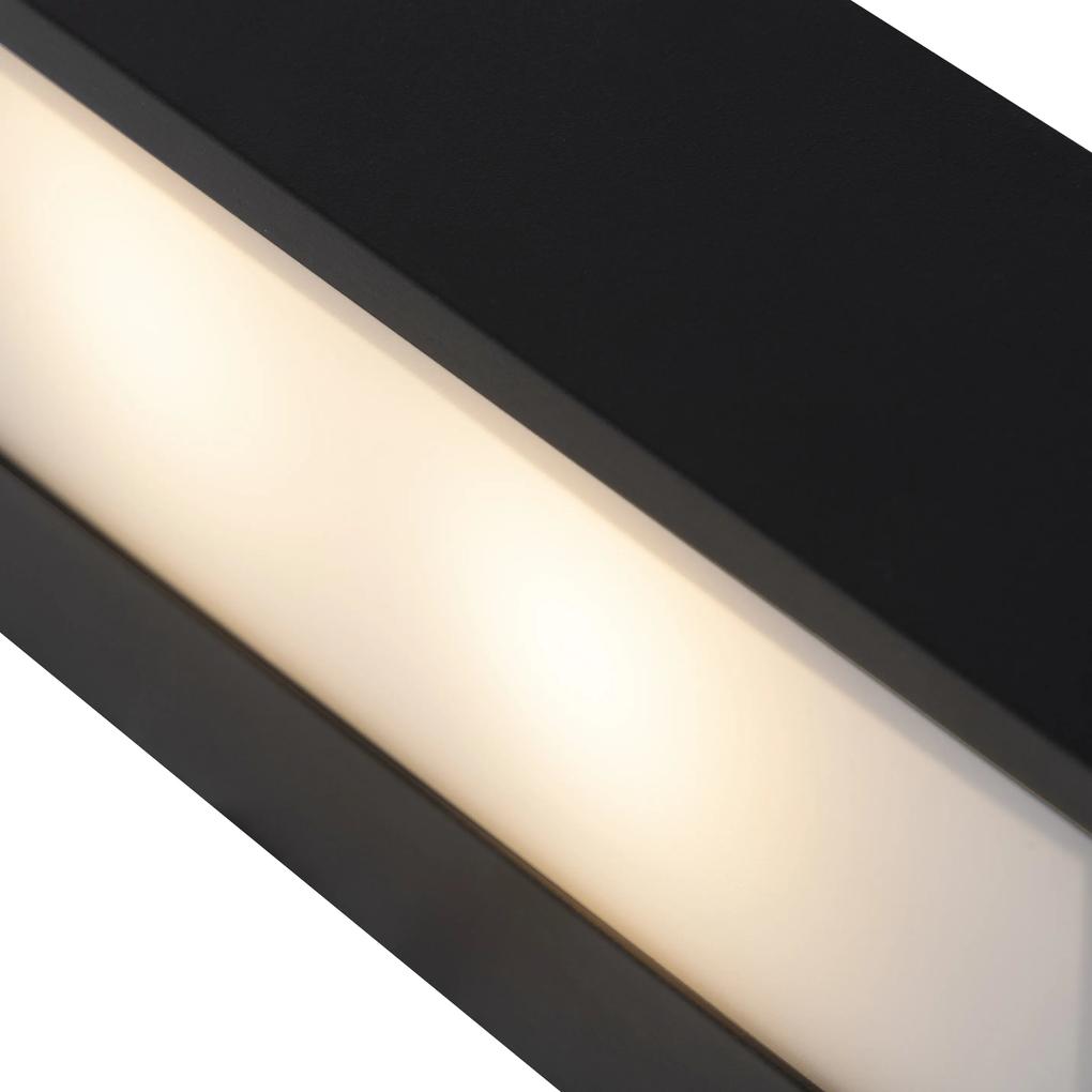 Design langwerpige wandlamp zwart 25cm - Houx Design G9 Binnenverlichting Lamp