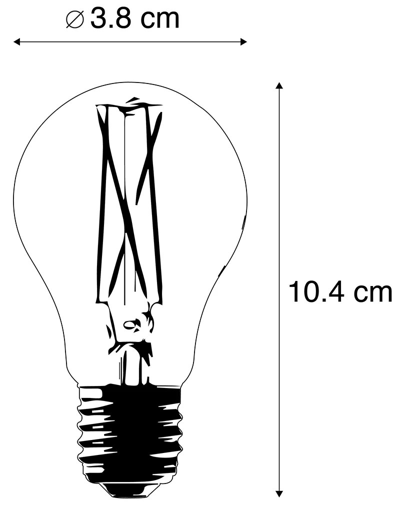 Set van 3 smart E27 dimbare LED lampen A60 7W 806 lm 1800-3000K