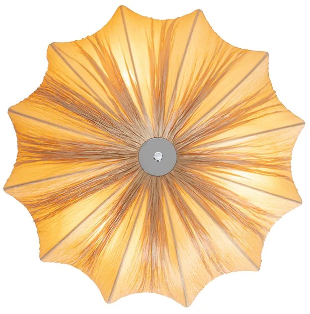 Japandi plafondlamp beige 52cm 3-lichts - Plu