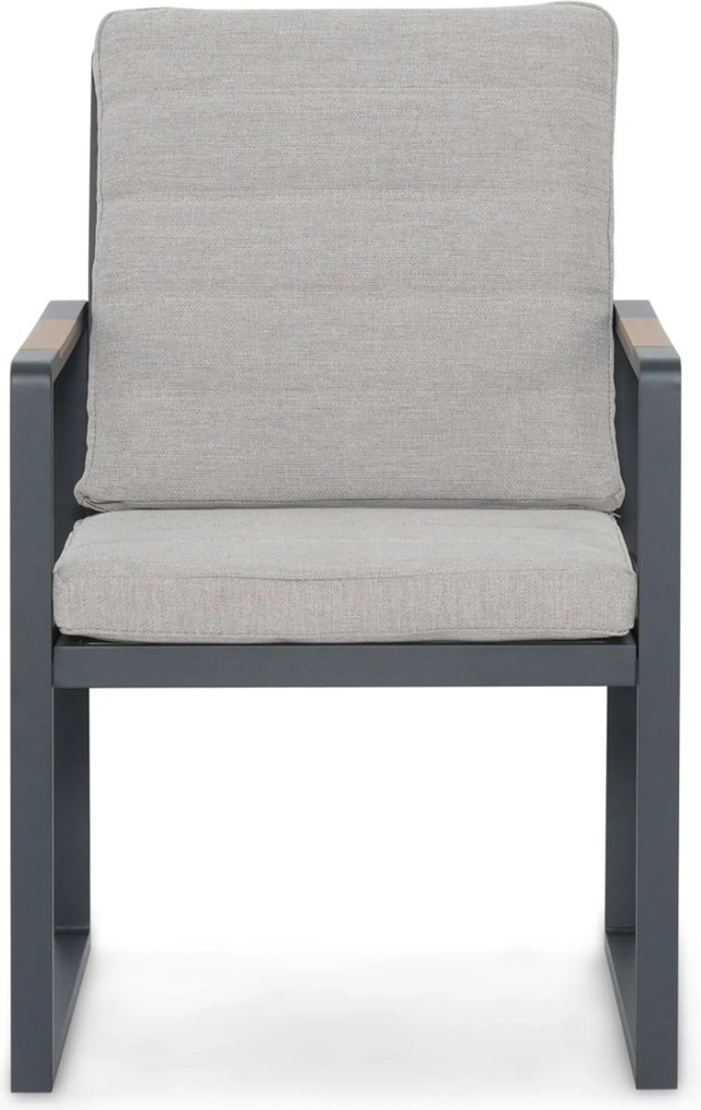 Tuinset 4 personen 200 cm Aluminium Grijs Lifestyle Garden Furniture Alessio/Brookline
