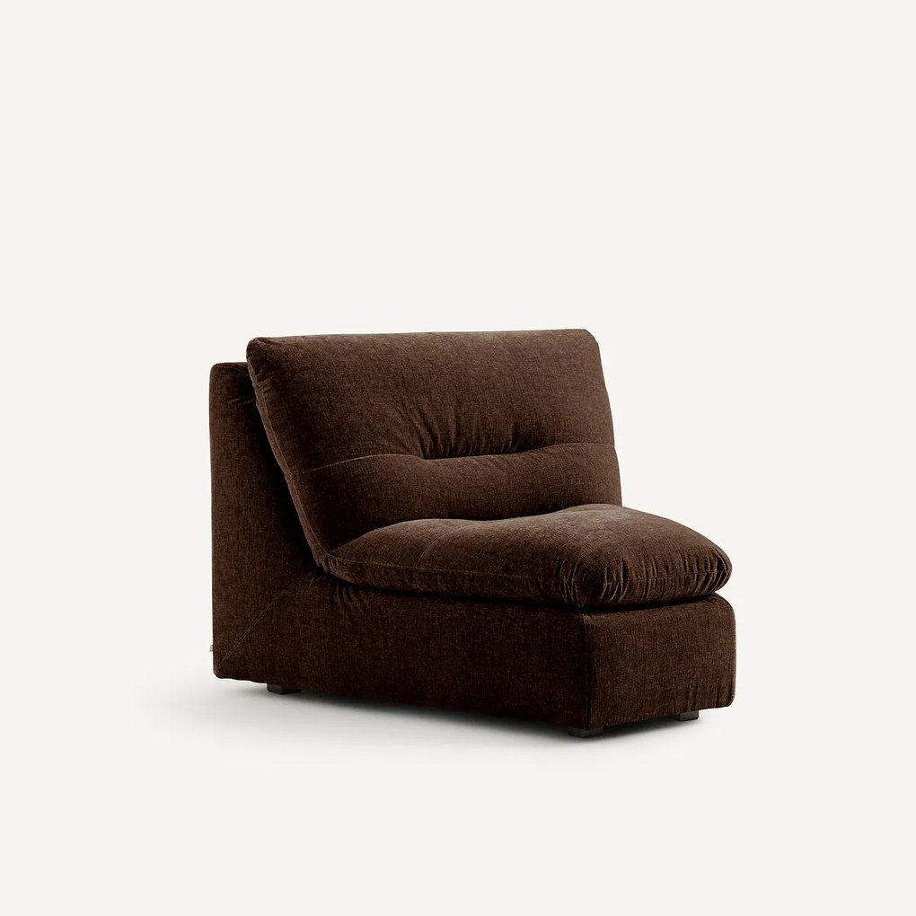Modulaire hoekzetel in chenille fluweel, Giuliano