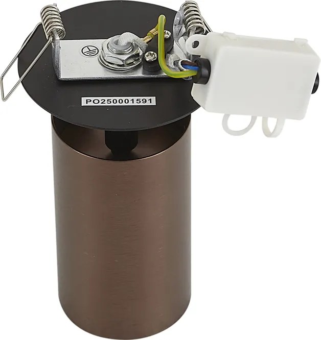 Moderne inbouwspot donker brons GU10 50mm IP44 - Chels
