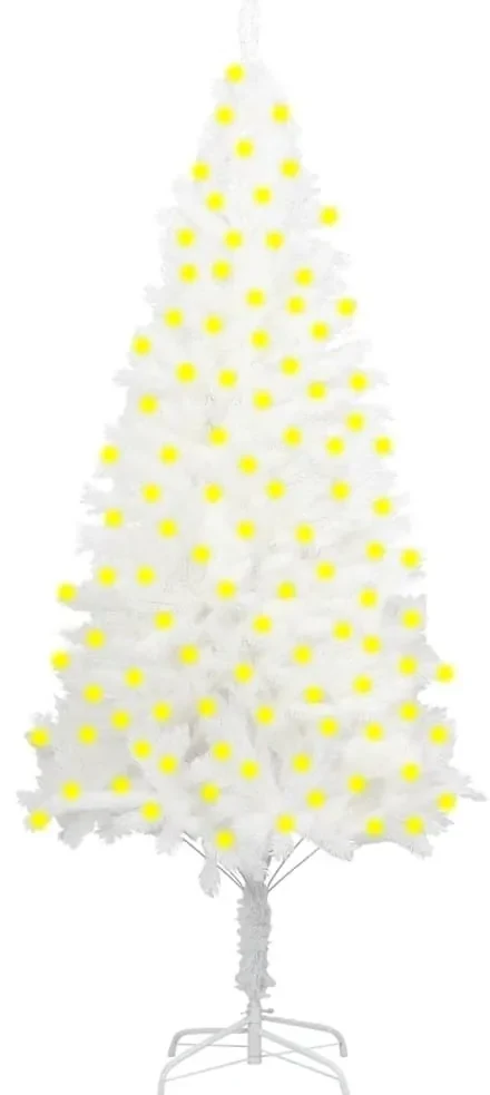 vidaXL Kunstkerstboom met LED's 240 cm wit