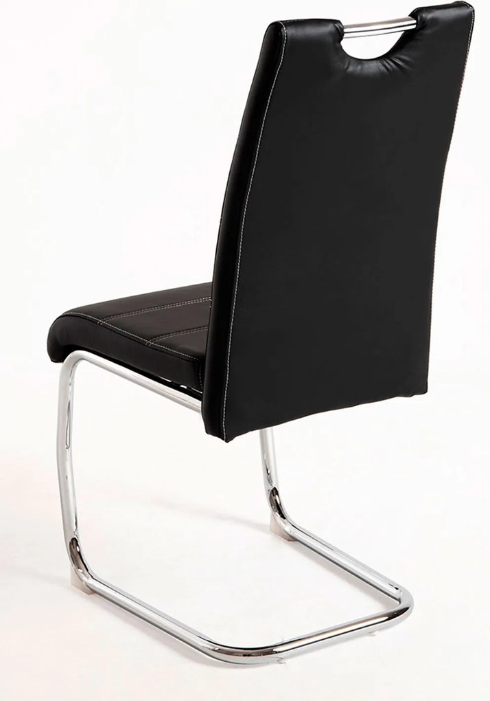 Set 4 Hallen Kunstlederen Stoelen