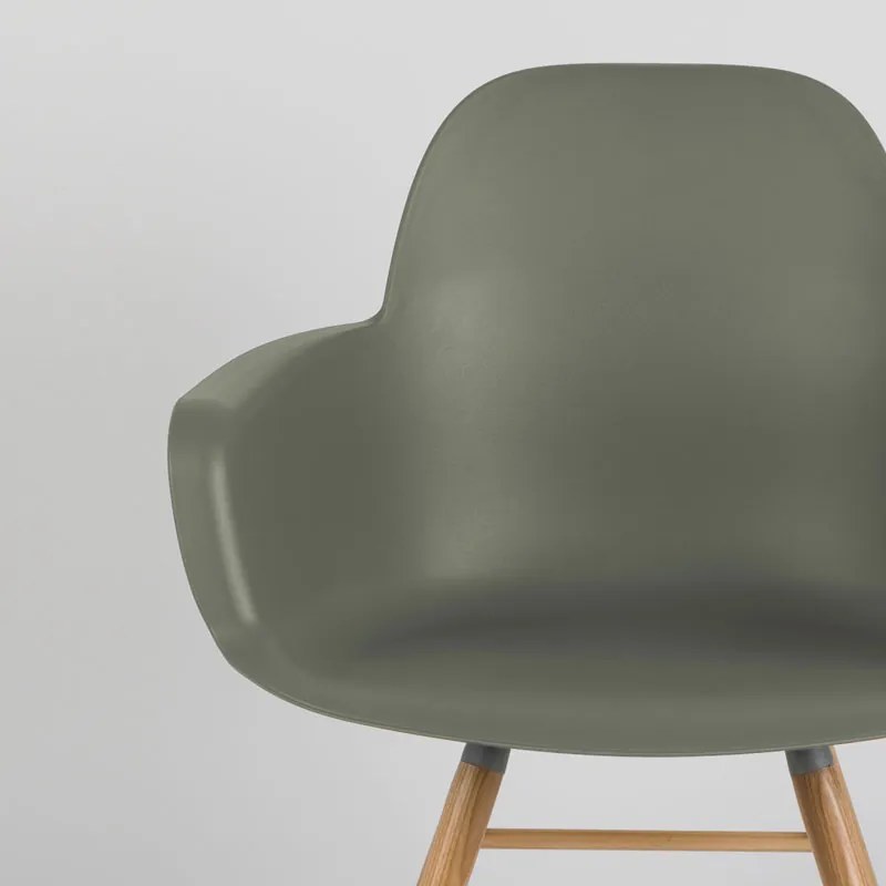 Zuiver Albert Kuip Groene Kuipstoel Met Armleuningen