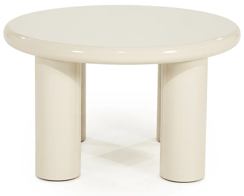 Ronde Salontafel Medium Beige - 60 X 60cm.