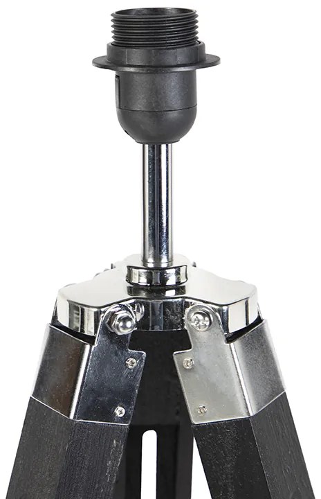 Landelijke vloerlamp zwart - Tripod Design, Industriele / Industrie / Industrial, Retro Binnenverlichting Lamp
