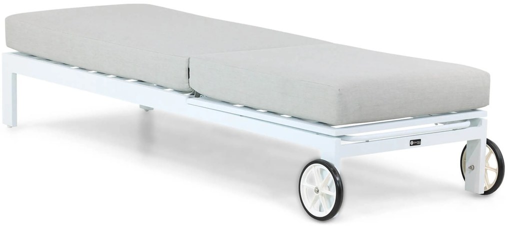 Santika Mulsanne Lounger Aluminium Wit