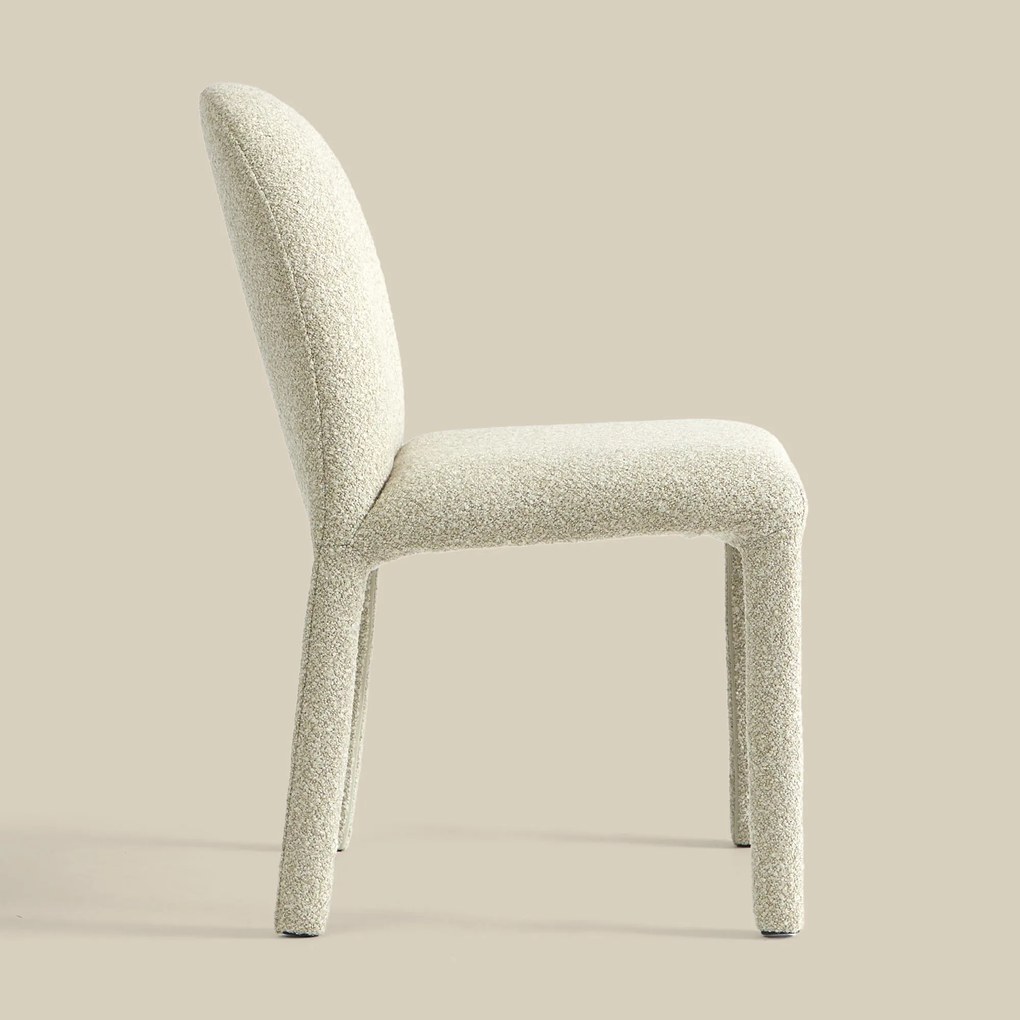 Beige Eetkamerstoel Volledig Stof