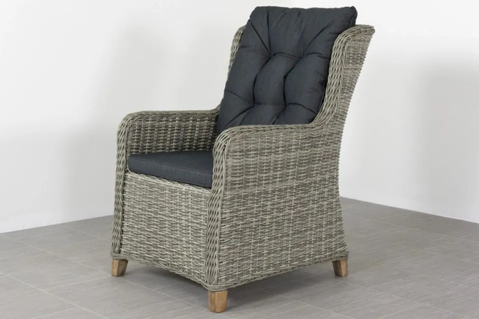 Torino dining wicker tuinstoel - Paloma grijs