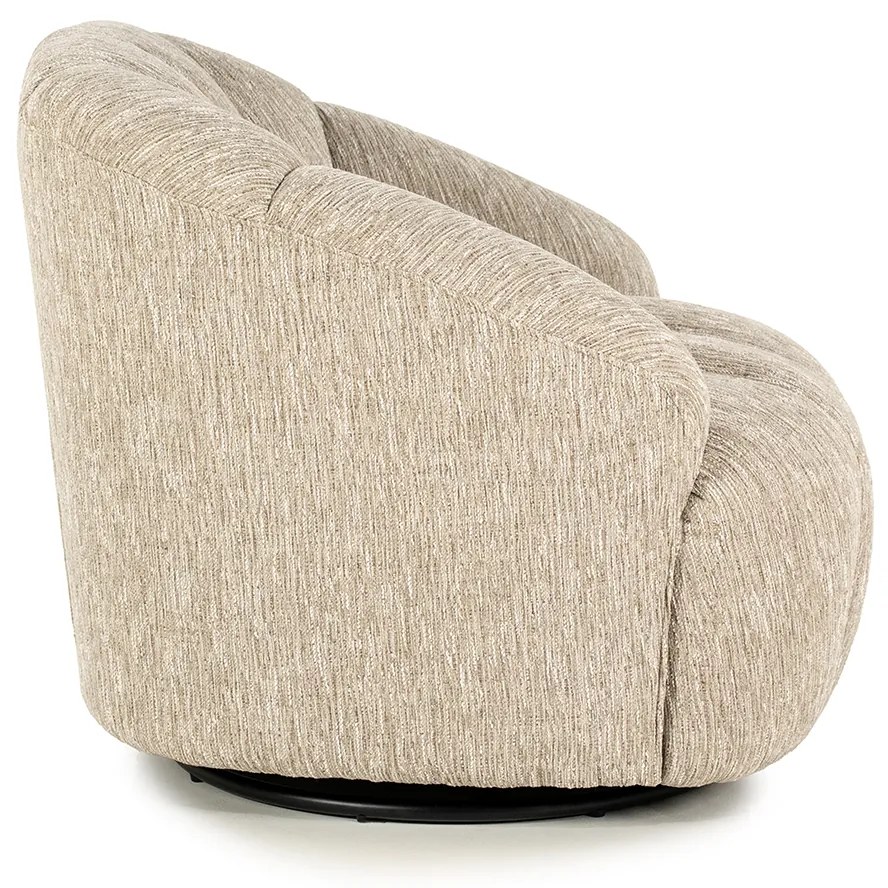 Schelpvormig Fauteuil Taupe