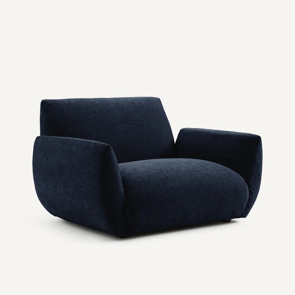 Fluwelen chenille fauteuil, Spogano