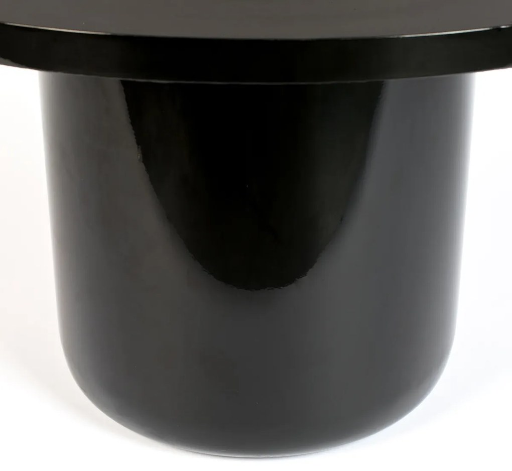 Zuiver Shiny Bomb Zwarte Design Salontafel Rond - 67 X 67cm.