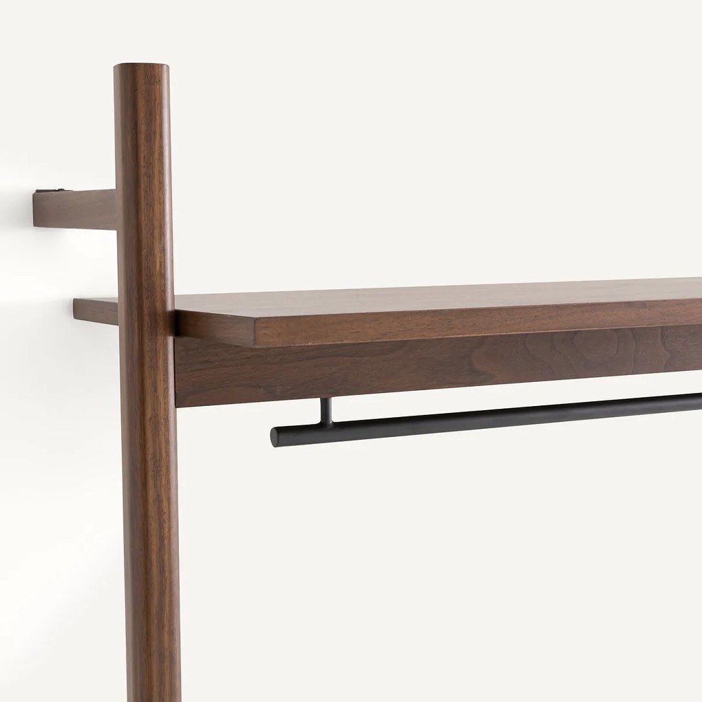 Module in notenhout voor dressing, 4 legplanken, Rory