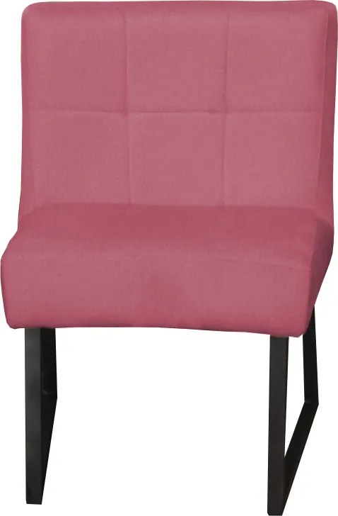 Eetkamerstoel - Amsterdam - geschikt voor ronde tafel - stof Element roze 10