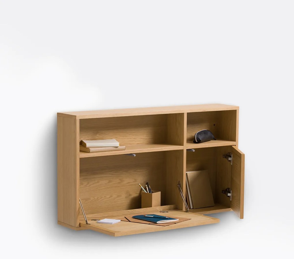 Wandbureau in fineereik en riet, Palano