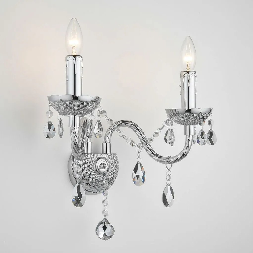 Wandlamp EBT019-2W Chrome