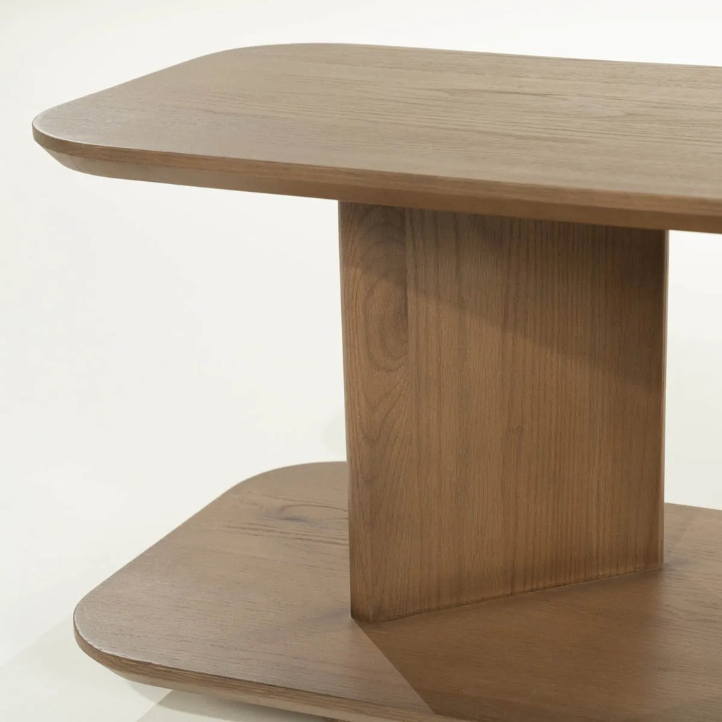 Design Bijzettafel Eikenhout Bruin - 90 X 40cm.