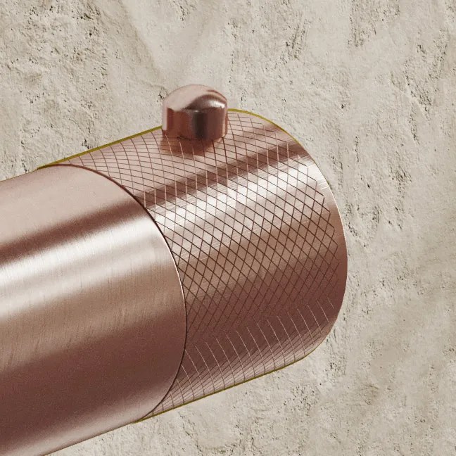 Saniclear Copper Curved temperatuurknop voor opbouw thermostaatkranen (SK38377, SK22978 en SK22982)