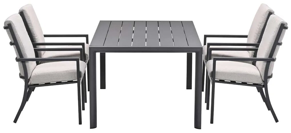 Garden Impressions Senja tuinset 5-delig desert sand - Adana tuintafel 180x100 cm