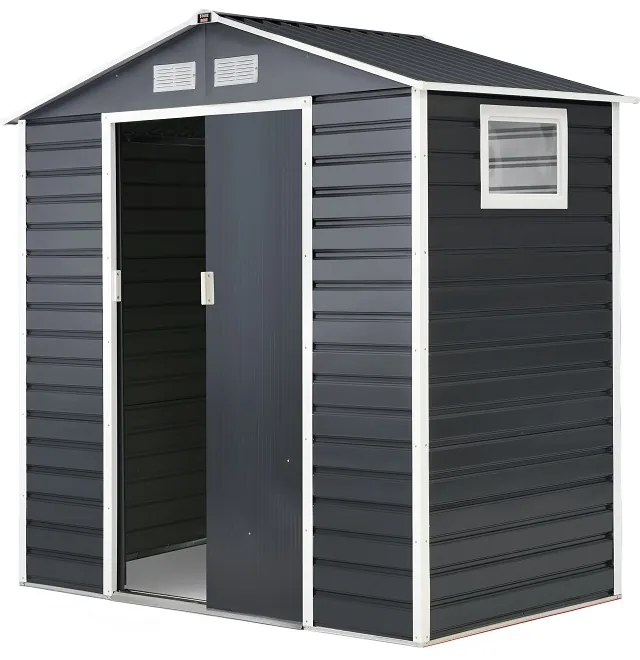 Metalen gereedschapshuisje Malmo 2,1 x 1,3 m Store Boss antraciet