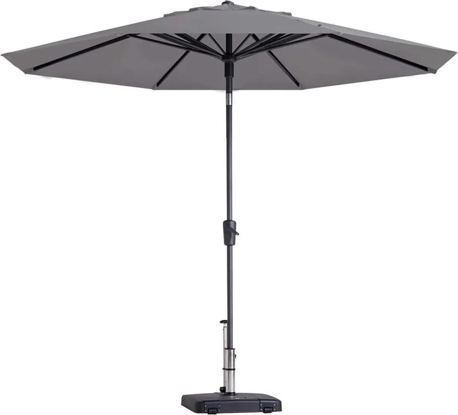 Madison parasol Paros - lichtgrijs - Ø300 cm - Leen Bakker