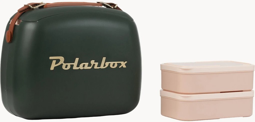 Koeltas Gold met lunchboxen, 3-delig