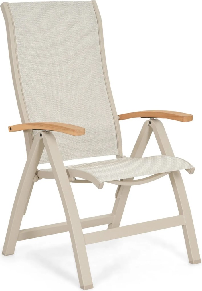 Tuinset 4 personen 200 cm Aluminium Taupe Presto Tarenta/Brookline