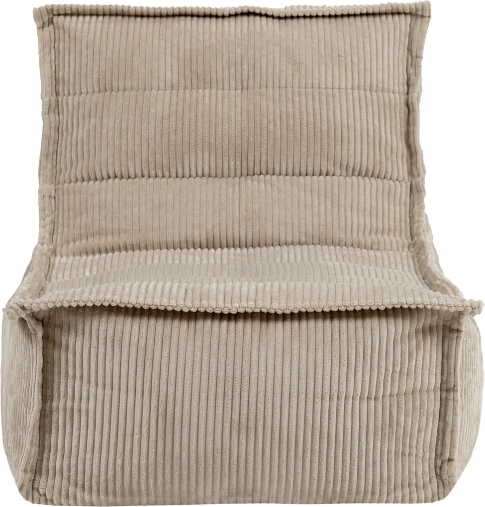 Dolce Zitzak Stoel Cord Lounger - Stone