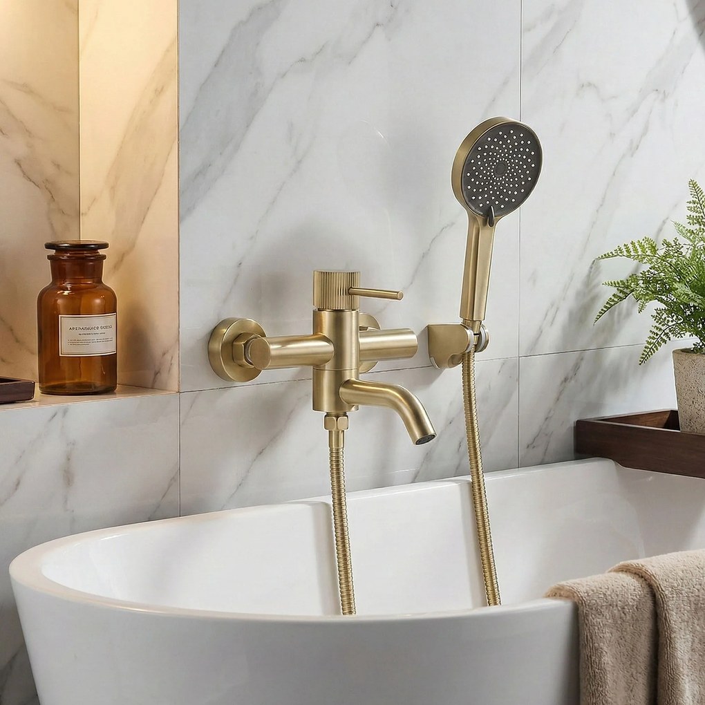 Badmengkraan Rea Lungo Stripe Gold Brush