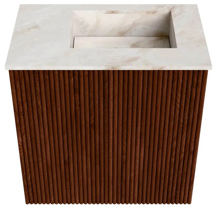 Mondiaz Joya DLux 40cm toiletmeubel ruby met wastafel faye rechts 1 kraangat frappe