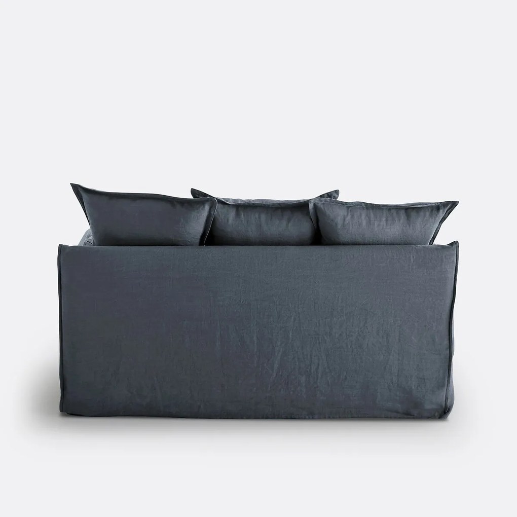 Bankhoes in gekreukt linnen Odna