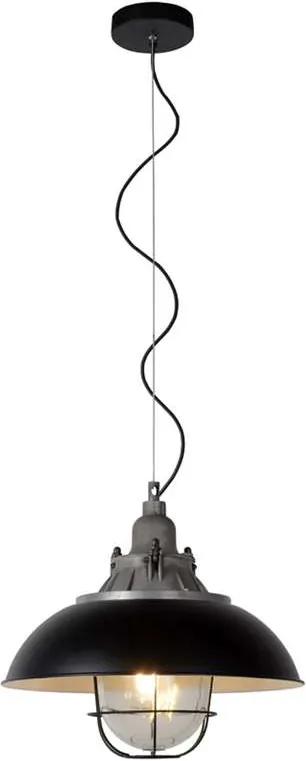Lucide hanglamp Gringo - zwart - 40 cm - Leen Bakker