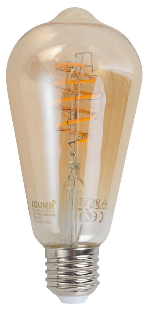 Smart E27 dimbare LED lamp ST64 amber 4.9W 320 lm 2500K