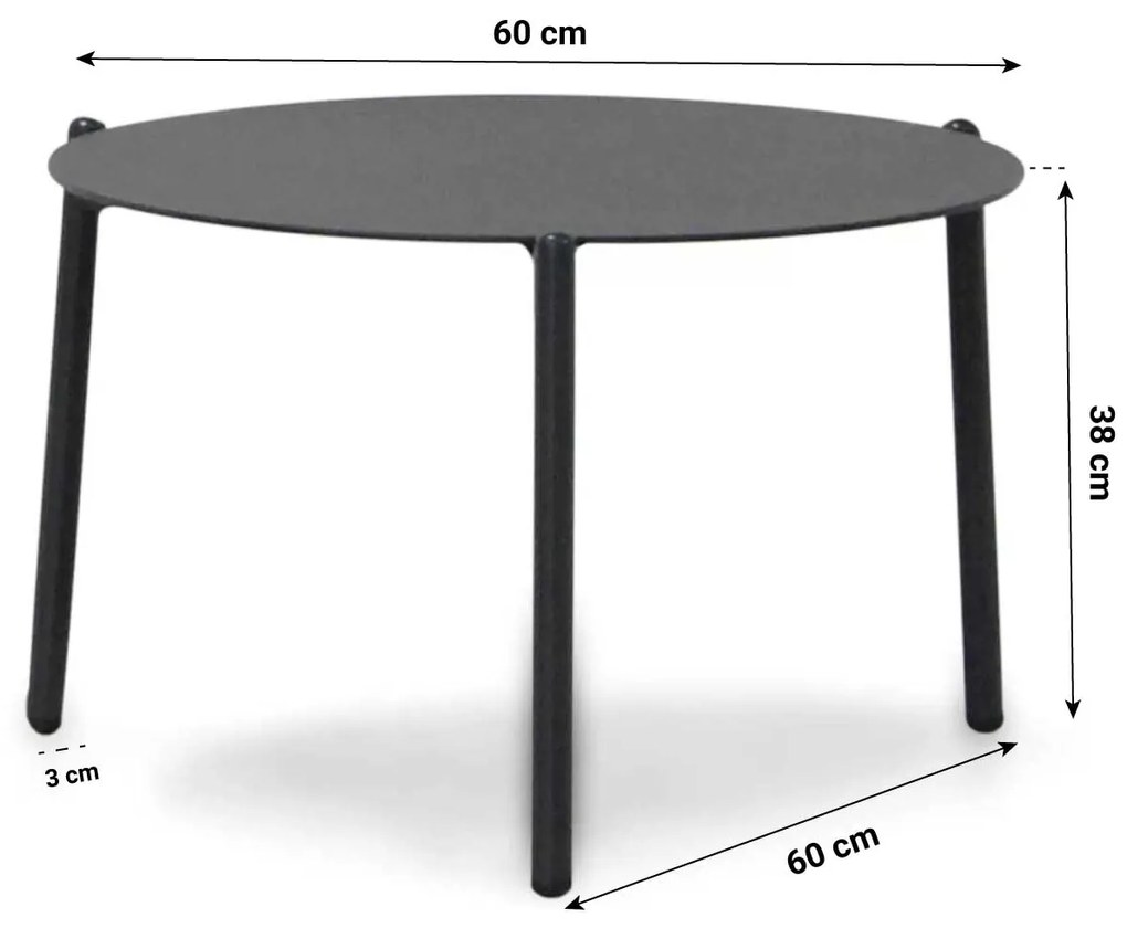 Hoek loungeset  Aluminium Grijs 4 personen 4 Seasons Outdoor Metropolitan/Pacific