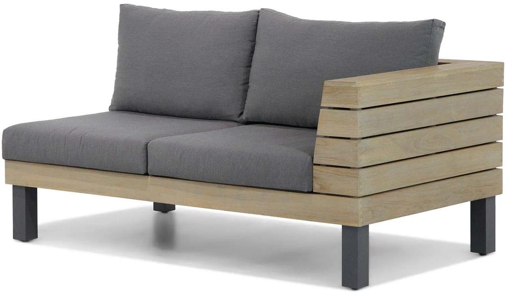 Hoek loungeset  Teak Old teak greywash 5 personen Lifestyle Garden Furniture Atlantic