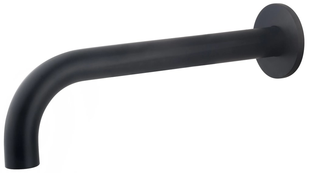 Mueller Round inbouw uitloop 25cm mat zwart