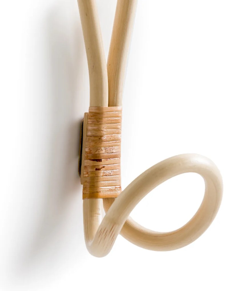 Set van 2 kapstokken in rotan, Malu