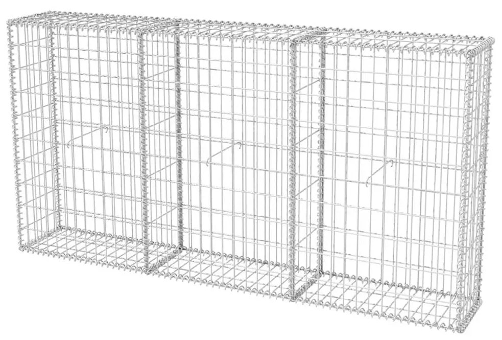 vidaXL Gabion mand 200x30x100 cm gegalvaniseerd staal
