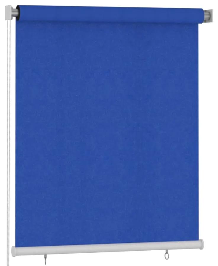 vidaXL Rolgordijn voor buiten 120x140 cm HDPE blauw