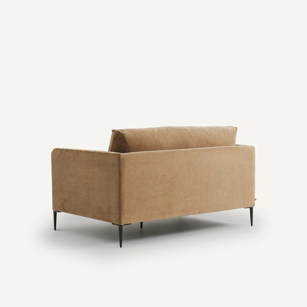 2-zitsbank in stonewashed fluweel Oscar, ontwerp Emmanuel Gallina