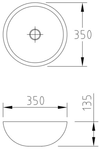 Minnor Fargesia waskom bamboe 35x13.5cm