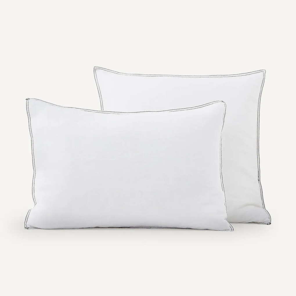 Kussensloop in gewassen hennep, Helm