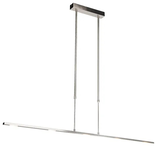 Moderne hanglamp staal incl. LED verstelbaar - Bold